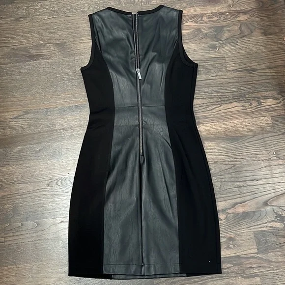 Armani exchange women’s black leather mini dress - Picture 4 of 4